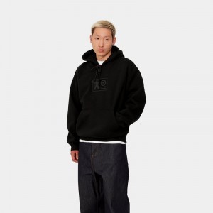 Bluza Carhartt WIP x TRESOR Basement Hooded Męskie Czarne | WCV-375682