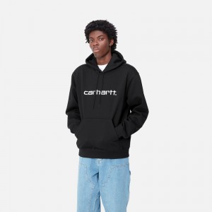 Bluza z Kapturem Carhartt Hooded Męskie Czarne | XVD-285347