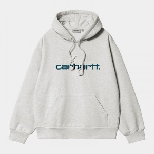 Bluza z Kapturem Carhartt Hooded Męskie Szare | JUH-682054