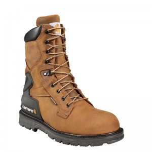 Buty Robocze Carhartt Heritage Waterproof 8" Steel Toe Męskie Brązowe | JVH-156943