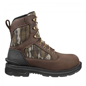 Buty Robocze Carhartt Ironwood Camo 8" Soft Męskie Ciemny Brązowe | HOD-792654