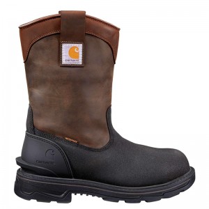 Kalosze Carhartt Ironwood Insulated 11" Alloy Toe Męskie Brązowe Czarne | GTW-896412