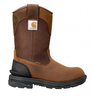 Kalosze Carhartt Ironwood Waterproof 11" Alloy Toe Damskie Ciemny Brązowe | BTJ-532604