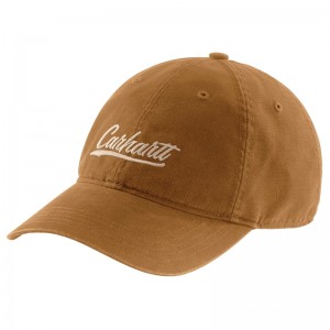 Kapelusz Carhartt Canvas Script Graphic Damskie Brązowe | WCU-341756