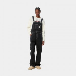 Kombinezon Carhartt Bib Straight Damskie Czarne | LPS-308416