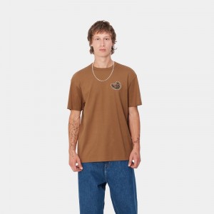 Koszulka Carhartt Brown Ducks Męskie Brązowe | QJI-598123