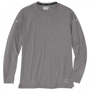 Koszulka Carhartt Force® Long-Sleeve Midweight Męskie Szare | IMT-981520