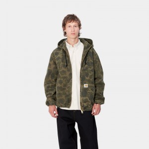 Kurtki Carhartt Duck Active Męskie Oliwkowe | PLF-543978