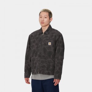 Kurtki Carhartt Duck Detroit Męskie Czarne | UQX-901582