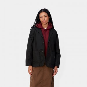 Kurtki Carhartt Franky Damskie Czarne | EAO-632491