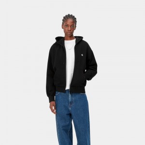 Kurtki Carhartt Hooded Casey Damskie Czarne | BOE-235689