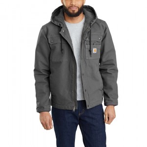 Kurtki Carhartt Sherpa-Lined Utility Męskie Szare | ZVJ-325461