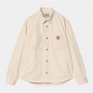 Kurtki Koszulowe Carhartt Glenn Męskie Białe | BJW-507836