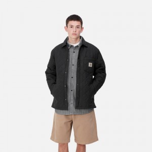 Kurtki Koszulowe Carhartt Wadeson Męskie Czarne | RSD-405168