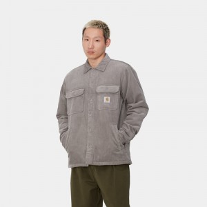 Kurtki Koszulowe Carhartt Whitsome Męskie Ciemny Szare | MBR-548970