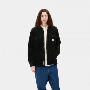 Kurtki Koszulowe Carhartt Whitsome Męskie Czarne | JLD-146203