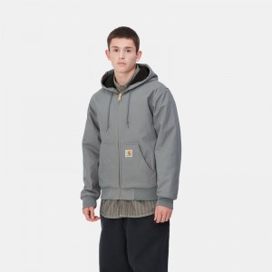 Kurtki Zimowe Carhartt Active Męskie Szare | RYF-569178