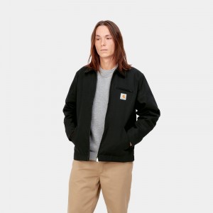 Kurtki Zimowe Carhartt Detroit Męskie Czarne | QXZ-369514