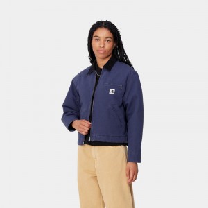 Kurtki Zimowe Carhartt OG Detroit Damskie Granatowe | HVY-591270