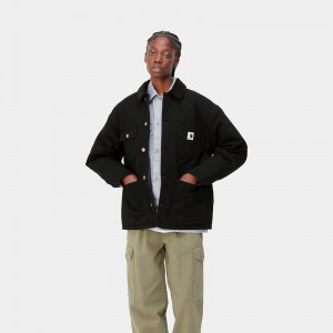 Płaszcze Carhartt OG Michigan Damskie Czarne | DNY-963475