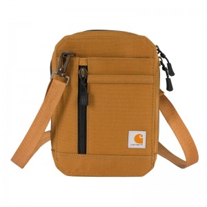 Portfele Carhartt Nylon Duck Crossbody Damskie Brązowe | OMH-063952