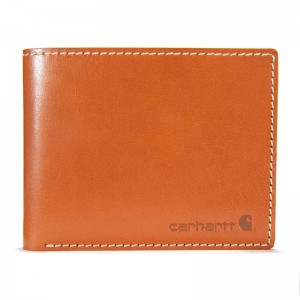 Portfele Carhartt Rough Cut Bifold Męskie Brązowe | KRI-146207