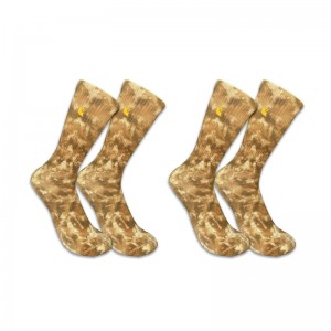 Socks Carhartt Midweight Tie-Dye Crew 2-Pack Męskie Ciemny Khaki | RLC-961420