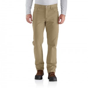 Spodnie Carhartt 5-Pocket Męskie Ciemny Khaki | ZIB-842739