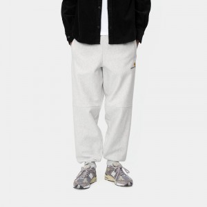 Spodnie Carhartt American Script Jogging Męskie Szare | CHJ-329504