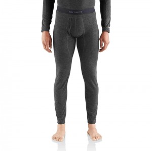 Spodnie Carhartt Base Layer Thermals Męskie Czarne | RYB-723604