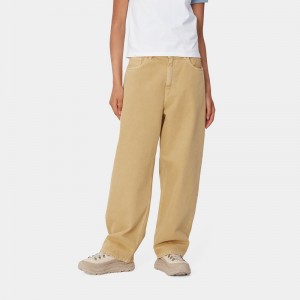 Spodnie Carhartt Brandon Damskie Khaki | WTC-089263