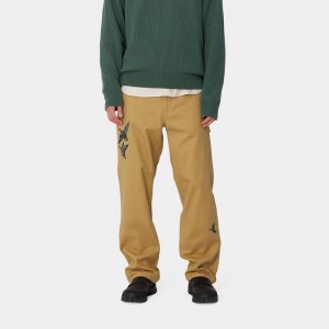 Spodnie Carhartt Ducks Single Knee Męskie Khaki | RJX-439605