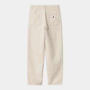 Spodnie Carhartt Ethel Double Knee Damskie Białe | MNX-956132