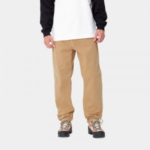 Spodnie Carhartt Newel Męskie Khaki | ATX-659370