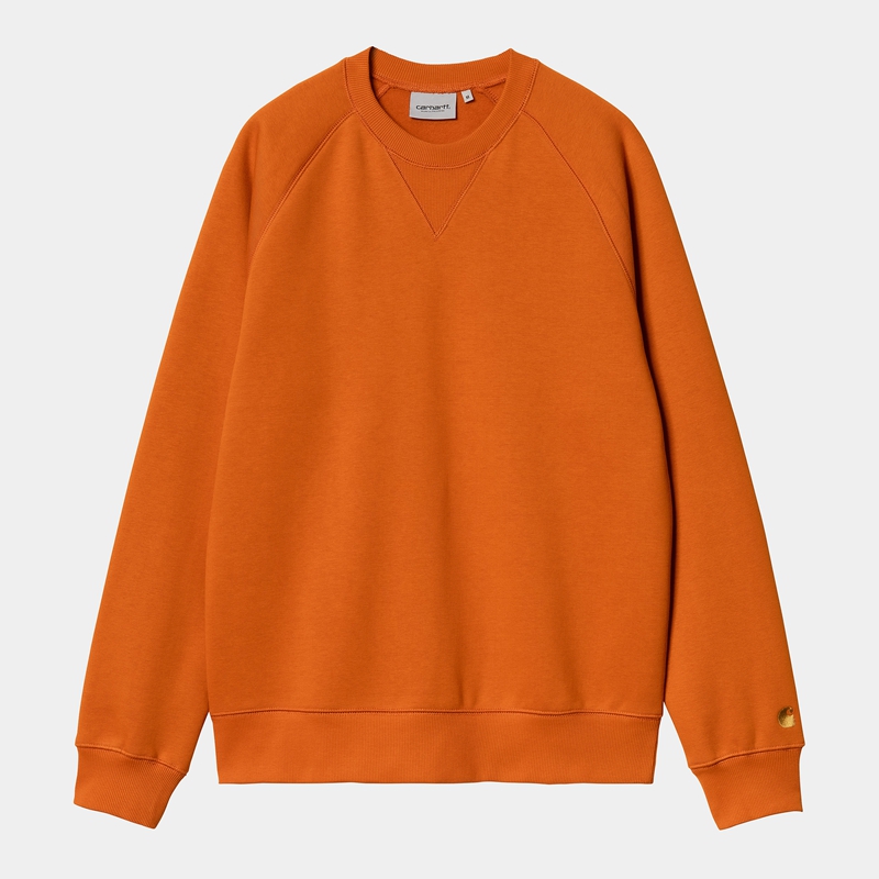 Bluza Carhartt Chase Męskie Pomarańczowe | OZB-689053