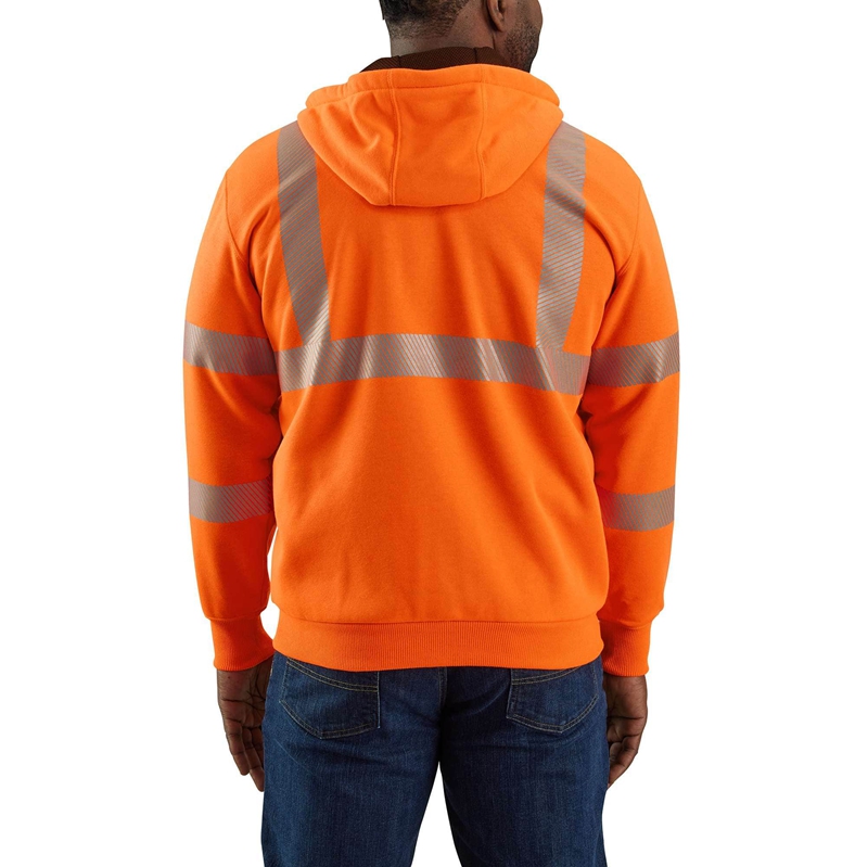 Bluza Carhartt High-Visibility Loose Fit Midweight Thermal-Lined Full-Zip Class 3 Męskie Głęboka Zielone | LHP-178906