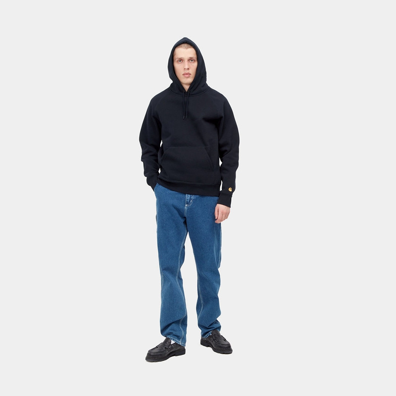 Bluza Carhartt Hooded Chase Męskie Granatowe | ZUC-198043