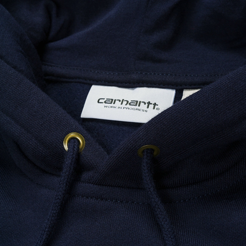 Bluza Carhartt Hooded Chase Męskie Granatowe | ZUC-198043