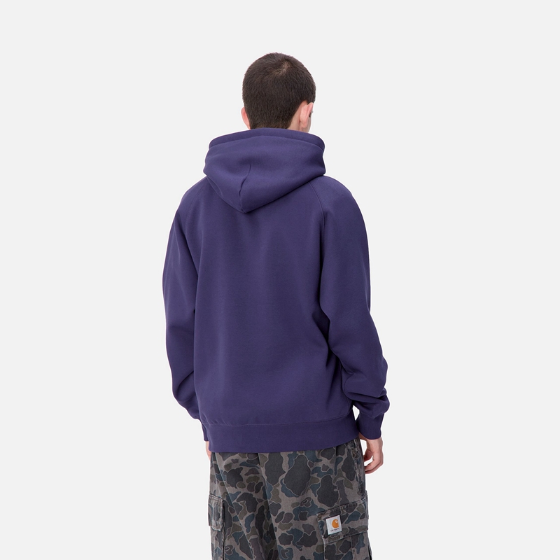 Bluza Carhartt Hooded Yute Męskie Niebieskie | IBN-519038