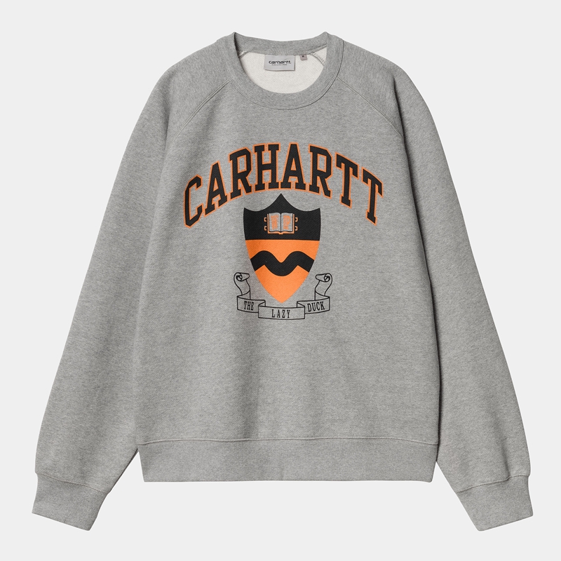 Bluza Carhartt Lazy Duck Academy Męskie Szare | HCM-042183