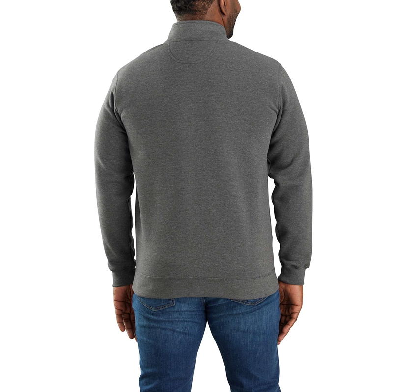 Bluza Carhartt Loose Fit Midweight Quarter-Zip Mock-Neck Męskie Czarne | DUL-207418