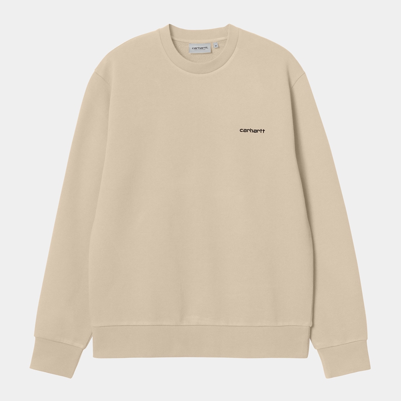 Bluza Carhartt Script Embroidery Męskie Beżowe | NVT-137802