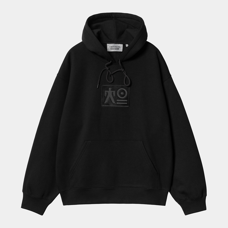 Bluza Carhartt WIP x TRESOR Basement Hooded Męskie Czarne | WCV-375682