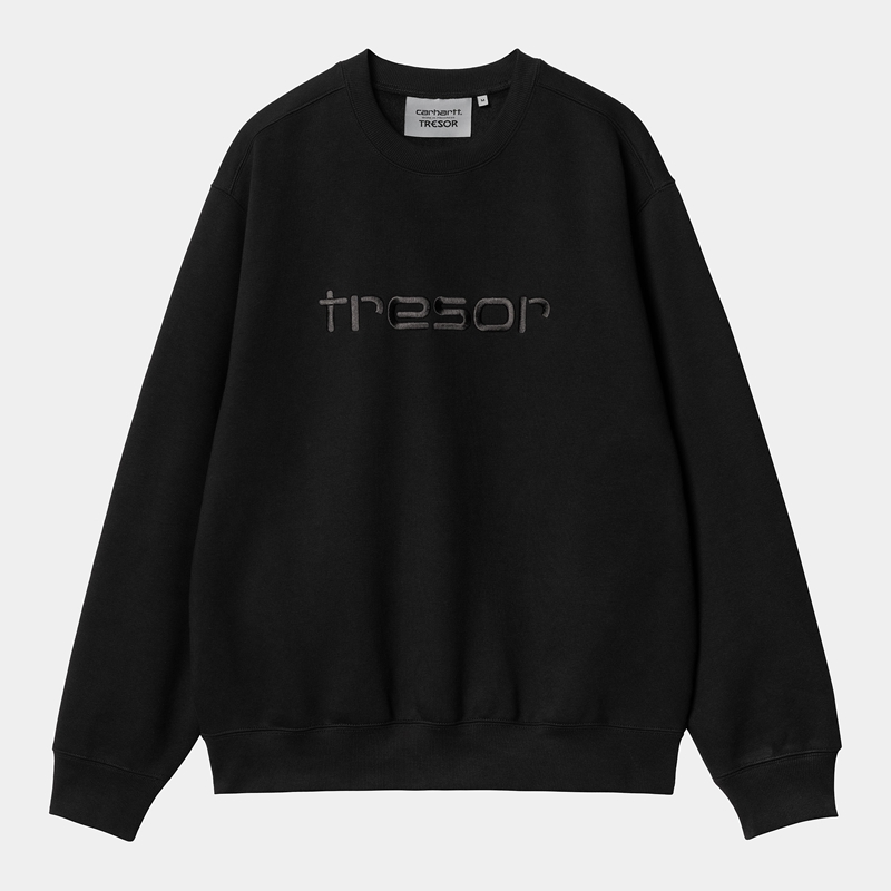 Bluza Carhartt WIP x TRESOR Techno Alliance Męskie Czarne | NLQ-036782