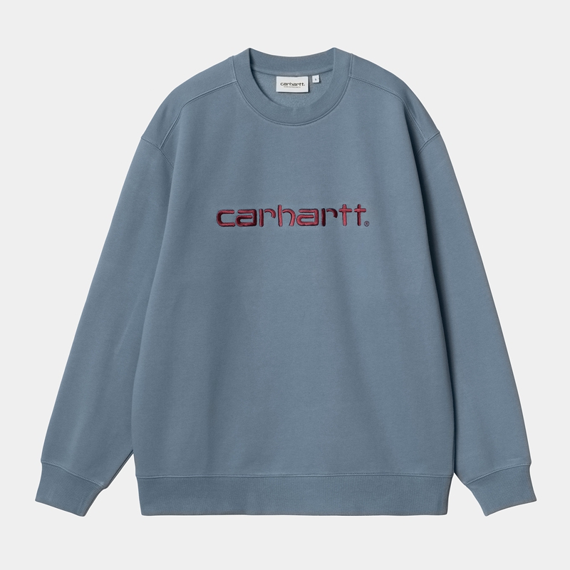 Bluza Carhartt W' Damskie Niebieskie | NGD-798534