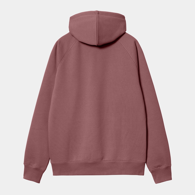 Bluza z Kapturem Carhartt Hooded Chase Męskie Bordowe | NRM-875192