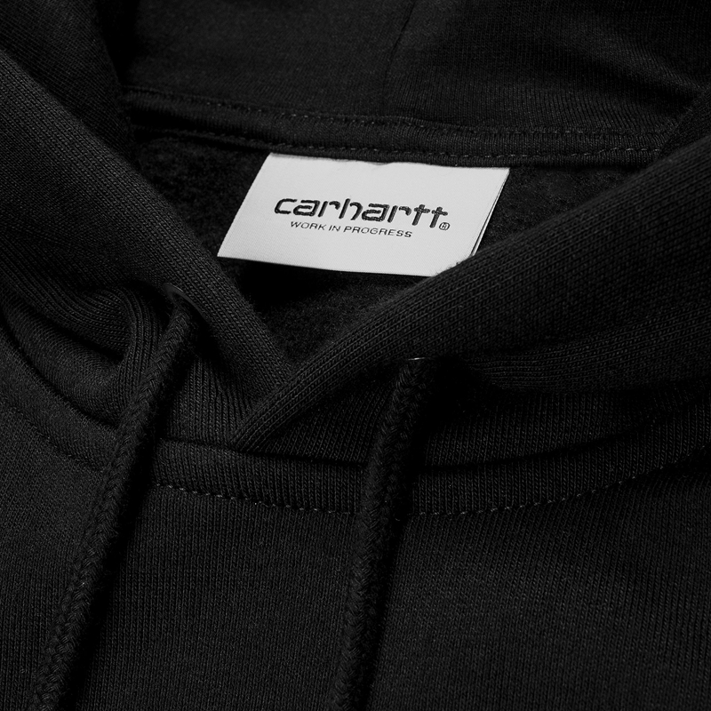 Bluza z Kapturem Carhartt Hooded Chase Męskie Czarne | MNF-329670