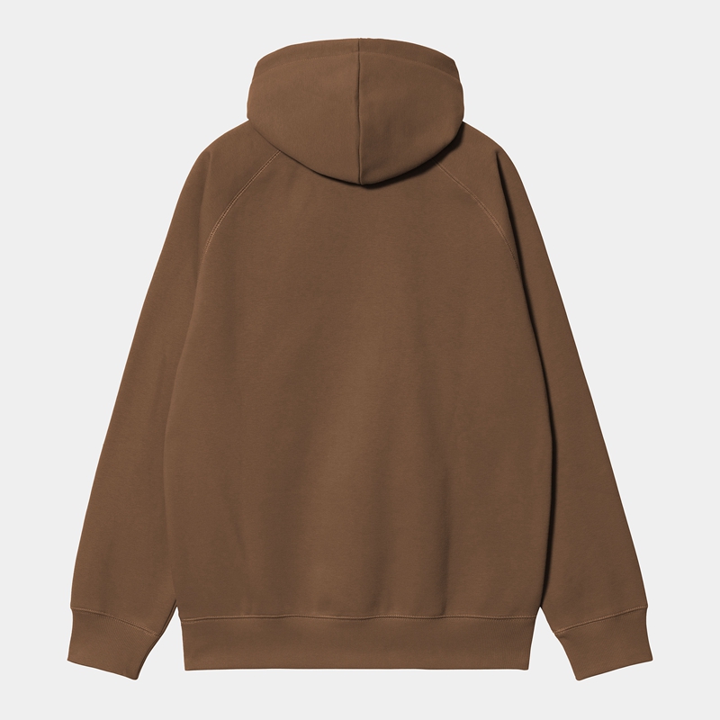 Bluza z Kapturem Carhartt Hooded Chase Męskie Brązowe | NEV-530287