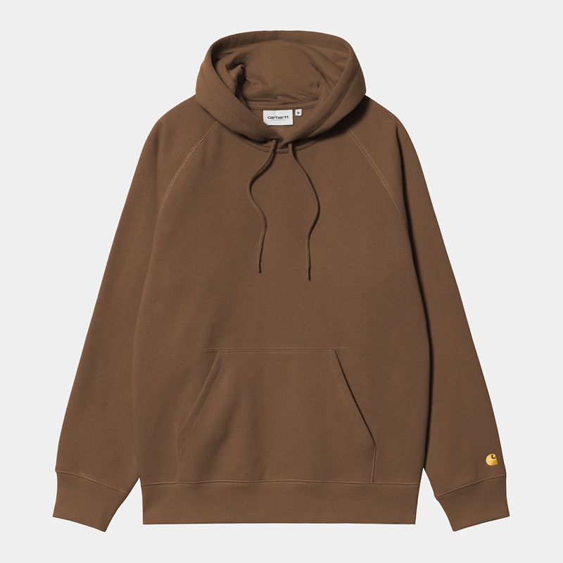 Bluza z Kapturem Carhartt Hooded Chase Męskie Brązowe | NEV-530287