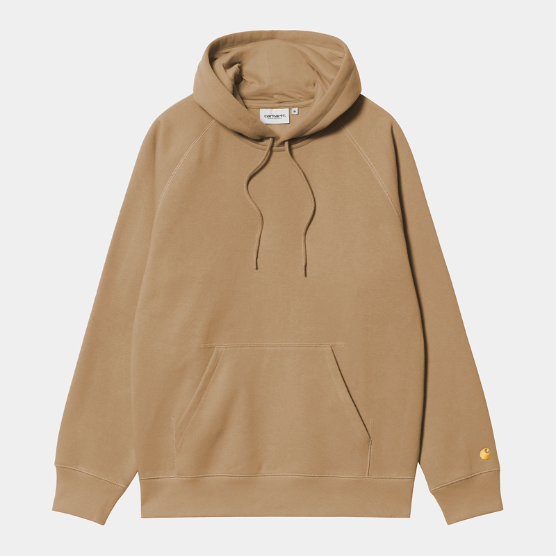 Bluza z Kapturem Carhartt Hooded Chase Męskie Khaki | JLR-279603